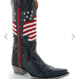 Old Gringo Women’s Eleonor Beaded Flag Cowgirl Boots 8